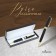 Gift handle, ballpoint "Flary" in the leatherette case, rotary