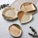 Ceramic plate "Gemstick", 19 x 18 cm, beige color