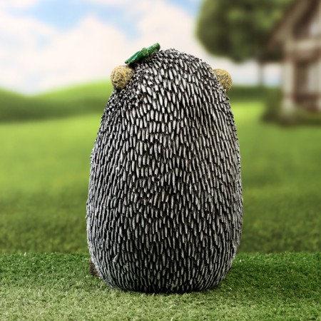 Garden figure "Hedgehog with a pot of flowers" 25x19.5x16cm-2