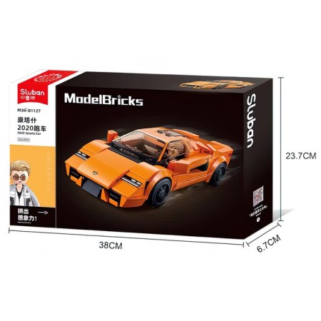 Designer Racing machine Sluban Models, 264 parts, 6+-4