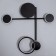 Bra "Krampl" LED 24W 3000K Black 47x47x6.5cm