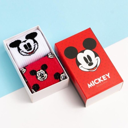 Set of socks "Mickey Mouse", Mickey Mouse, 2 pairs, 22-24 cm