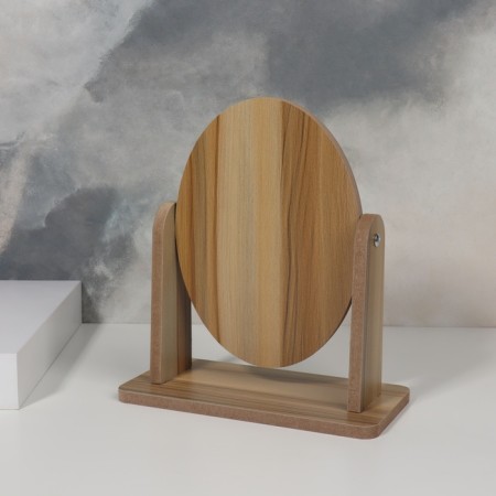 Mirror desktop "oval", mirror surface 12 × 17 cm, beige color-4