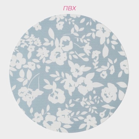 A set of serving napkins on the table “Watercolor. Circle ", 4 pcs, d = 38 cm, blue color-1