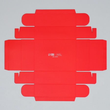 Gift box "Happy New Year", Red, 16.5 x 12.5 x 5 cm, New Year-7