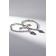 Bracelets "Demetrons" Men's female with dolphins, black and red color in silver, 17 size