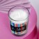 Aromatic candle joke “All for*Bali...”, 8.3 x 5.3 x 8.3 cm.