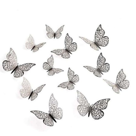 Set for decorating "Butterflies", 12 pieces, black color-5
