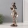 Polystone souvenir "African with a flower by a tree with mirror leaves" 13x9x32 cm