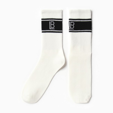 Women's socks LB HYPE 456, white color, rr 36-41