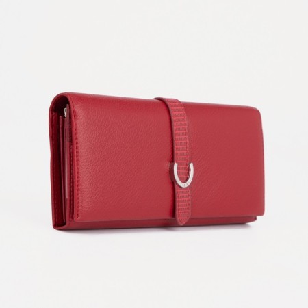 Wallet on magnets, burgundy color