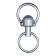 Truit with a ring, small, (length 6 cm, width-3 cm, ring length 3.7 cm, wire thickness 0.3 cm) 1