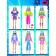 Magnetic set "Stylish collection", 3 dolls, 88 elements of clothing