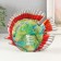 Souvenir glass "Fish with melange inside" under Murano glass 14x12x6 cm mix
