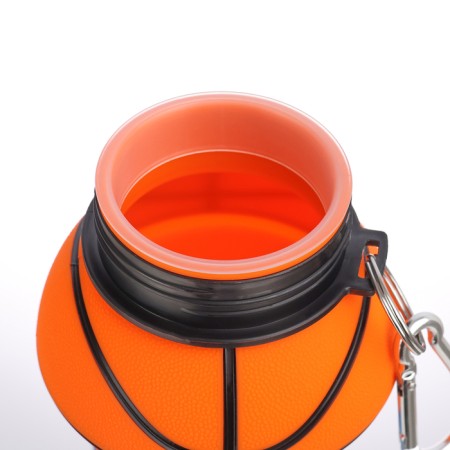 Water bottle, 550 ml, basketball ball, folding, 18 x 8.7 cm-5