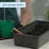 Box for seedlings, 45 × 20 × 10 cm, with handles, 5 l, black, "crop-6"