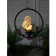 Garden lamp on the sunny battery "Polar owl", 27 cm, 1 LED, glow warm white