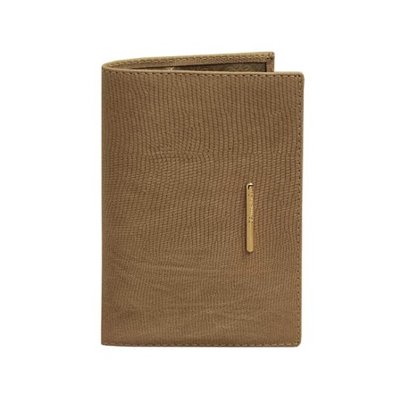 Cover for passport, beige color