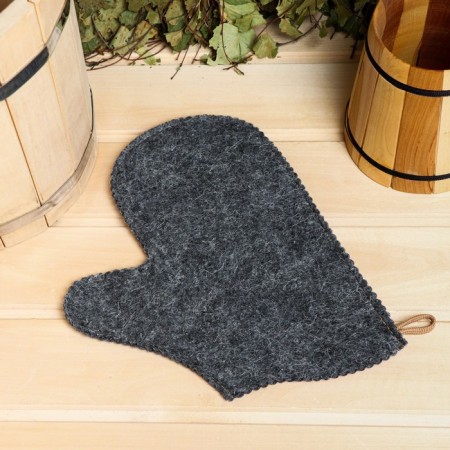 Set for the bath "Universal" hat, mitten-3