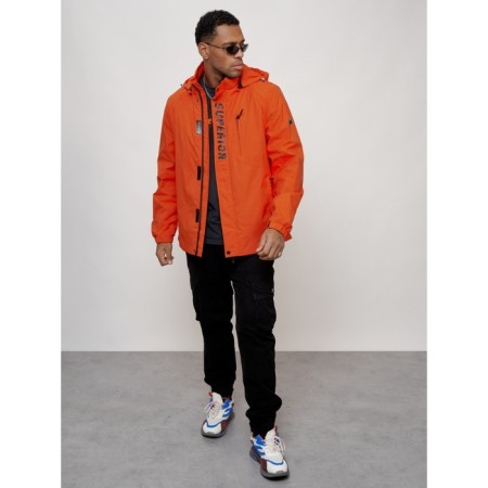 Sports male jacket, size 54, orange color-8