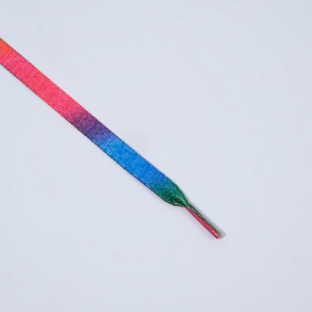 Shoes for shoes, steam, flat, 8 mm, 90 cm, rainbow color-2