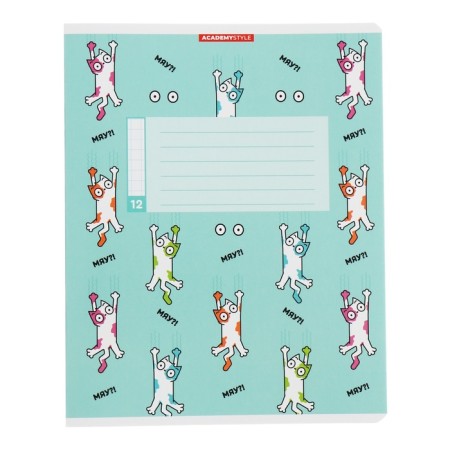 Notebook 12 sheets in the Cotopa Cera, cover Cross Cardboard, VD-LK, Block 60 g/m2, 5 types, mix-5