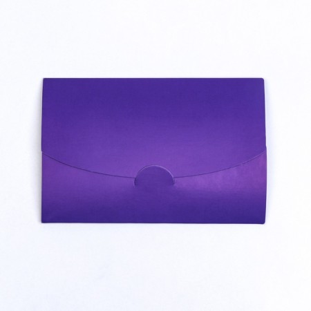 Envenue for a certificate with a Happy Birthday, purple 10.5 x 7-2