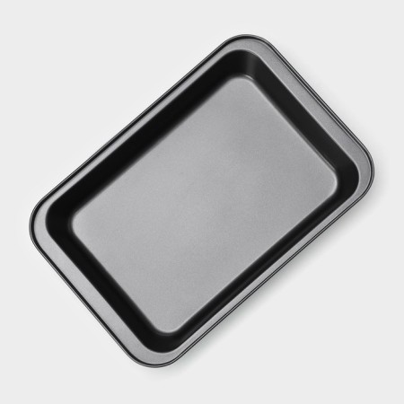 The baking sheet of the rectangle. Jacqueline ", 37 × 25 × 5 cm, anti -stick coating, black color-2