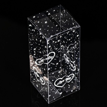 Folding box from PVC Love You, 5 x 5 x 12 cm-1