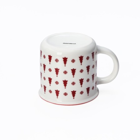 Porcelain shade "Christmas trees", 380 ml, white color-2