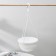 Street Kashpo with basal watering "Malva", 4.7 liters, white color, suspension as a gift