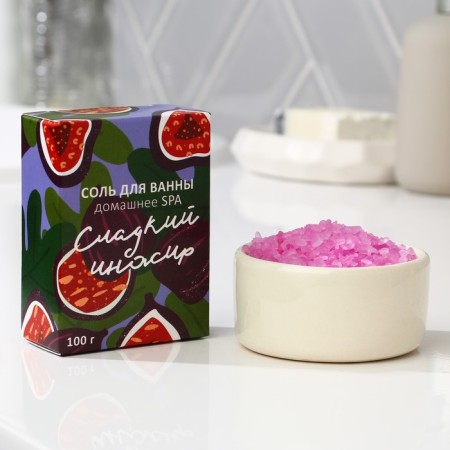 Bath salt "Sweet figs", 100 g, Beauty Fox