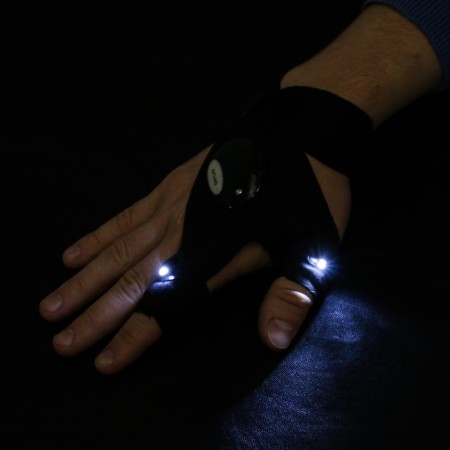 Two LED repair glove, black-2
