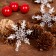 Set of New Year's decor "bumps with snowflakes"