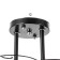 Aurora chandelier 3he27 40W Black 58x26 cm
