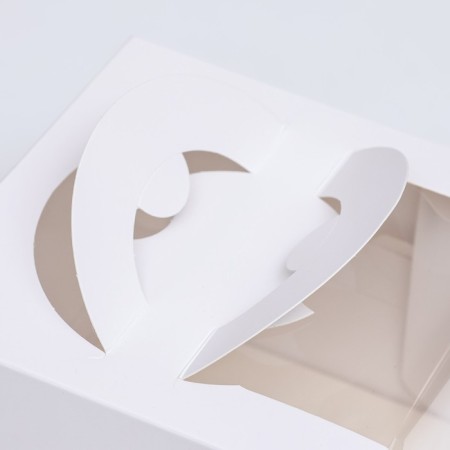 Bearbox under the bento-port with a window, white, 16 x 16 x 12.5 cm-2