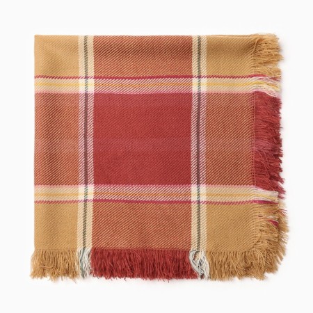 Women's scarf, brown color, size 75x75 cm-2