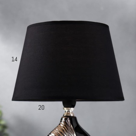 Table lamp 36657/1 E14 40W Black-Serebly H31.5 cm Risalux-3