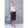 Women's dress, size 46, white color