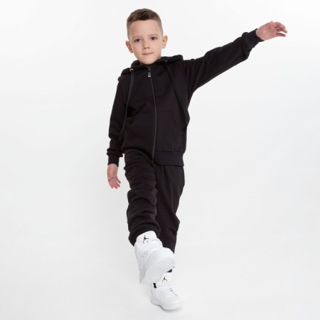 Costume for a boy (sweatshirt/pants), black color, height 140 cm-2