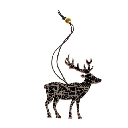New Year's suspension "Deer" 7 × 16 cm-2