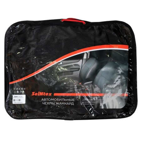 Auto-Chekhls for Mitsubishi Lancer X Sedan, with the rear sag., 2007-2011, dark gray, set-1