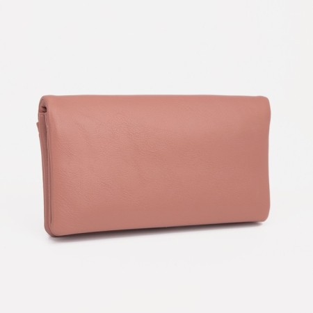 Women's wallet on magnets, pink color-1