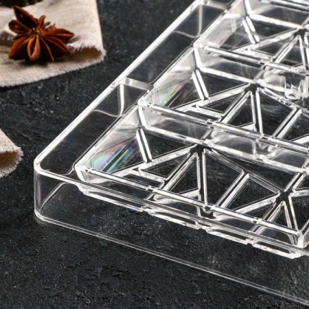 Form for chocolate and sweets "Laini", 4 cells, 20 × 12 × 2.5 cm, cell 8.5 × 4.2 × 1 cm-2
