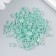 Glass beads 6/0 "Cube. Translucent. Green" 10 g