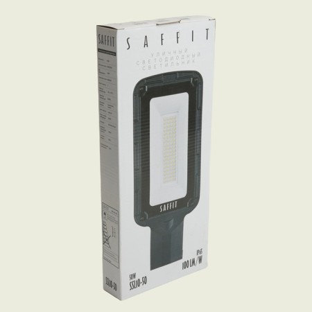 Street lamp SAFFIT SSL10-50, IP65, LED, 50 W, 45x148x342 mm, black color-2