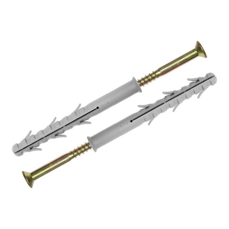 Dowel "bison", frame, with a galvanized screw, PZ Schlitz, nylon, 10x160 mm, 50 pcs