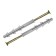 Dowel "bison", frame, with a galvanized screw, PZ Schlitz, nylon, 10x160 mm, 50 pcs
