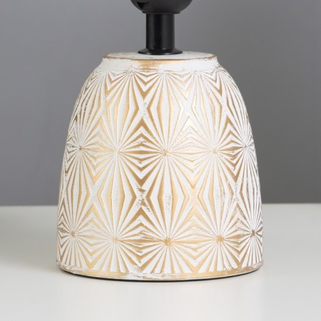 Table lamp "Diana" E27 40W white-gold 13x13x27.5 cm-3