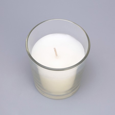 Candle in a smooth glass flavored "French vanilla", 8.5 cm-2